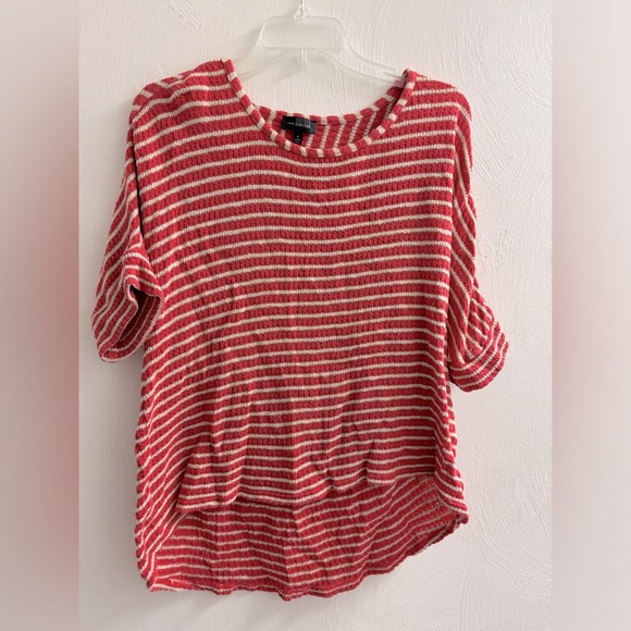 Coral and cream striped The Limited women’s top S - Picture 1 of 3